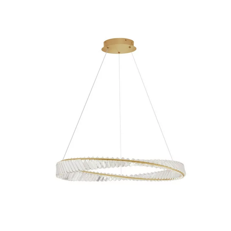 LUCES BAUTA LE42912/13 gold LED pendant lamp with crystals 60cm, 80cm