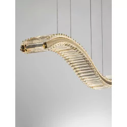 LUCES BAUTA LE42921, LE42677 pendant LED lamp 100cm gold, silver