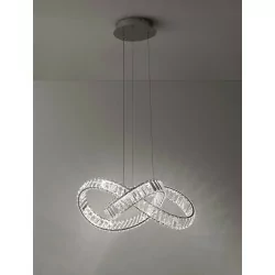 LUCES SINALOA LE42922/3 lampa wisząca LED złota, srebrna