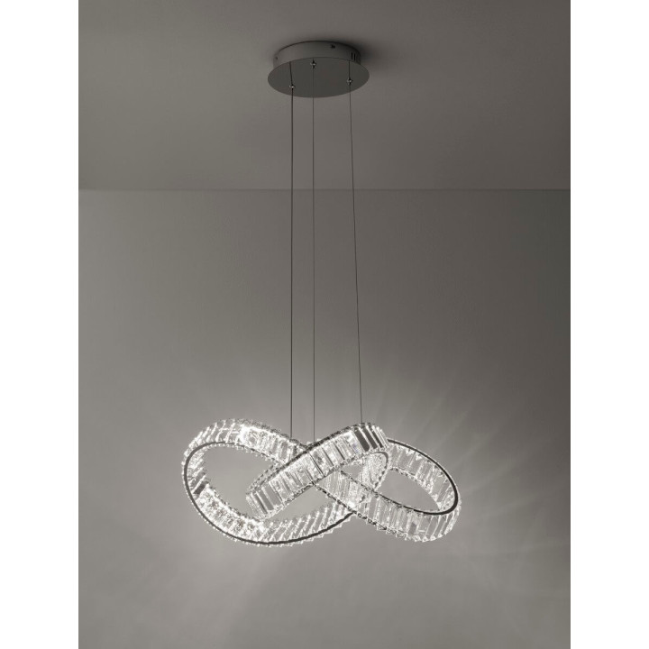 LUCES SINALOA LE42922/3 lampa wisząca LED złota, srebrna
