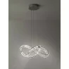 LUCES SINALOA LE42922, LE42923  pendant LED lamp silver, gold 60cm, 3500K