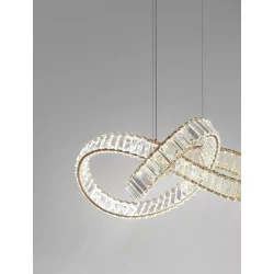 LUCES SINALOA LE42922, LE42923  pendant LED lamp silver, gold 60cm, 3500K