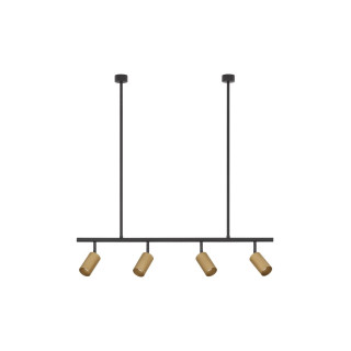 LUCES CAYES LE42927 hanging lamp LED 4xGU10 black and gold