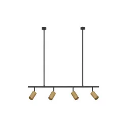 LUCES CAYES LE42927 hanging lamp LED 4xGU10 black and gold