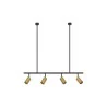 LUCES CAYES LE42927 hanging lamp LED 4xGU10 black and gold