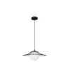 LUCES NAVOJOA LE42931/2 black, white hanging lamp mesh with a ball