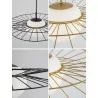 LUCES LE42939, LE42940 black, gold pendant lamp white ball E27