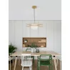 LUCES LE42939, LE42940 black, gold pendant lamp white ball E27