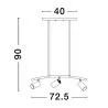 LUCES CAYES LE42617 lampa sufitowa LED czarno-złota