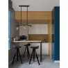 LUCES CAYES LE42617 modern pendant lamp black-gold 3xGU10