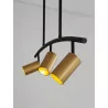 LUCES CAYES LE42617 modern pendant lamp black-gold 3xGU10