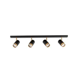 LUCES CAYES LE42615 LED ceiling strip 4xGU10 black-gold