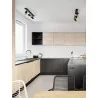 LUCES CAYES LE42614 lamp ceiling 3xGU10 black-gold
