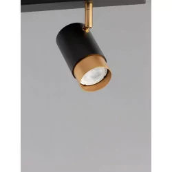 LUCES CAYES LE42614 lamp ceiling 3xGU10 black-gold
