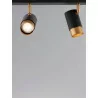 LUCES CAYES LE42614 lamp ceiling 3xGU10 black-gold