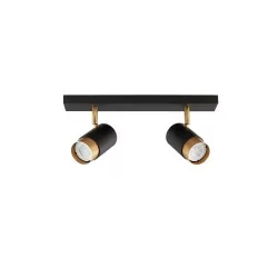 LUCES CAYES LE42613 LED lamp 2xGU10 black and gold