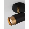 LUCES CAYES LE42612 LED ceiling/wall spotlight GU10 black-gold