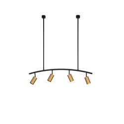 LUCES CAYES LE42618 modern hanging lamp black and gold 4xGU10