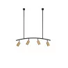 LUCES CAYES LE42618 modern hanging lamp black and gold 4xGU10