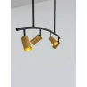 LUCES CAYES LE42618 lampa wisząca LED 4xGU10 czarno-złota