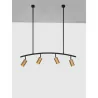 LUCES CAYES LE42618 modern hanging lamp black and gold 4xGU10