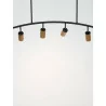 LUCES CAYES LE42618 lampa wisząca LED 4xGU10 czarno-złota