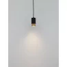 LUCES CAYES LE42621/2 lampa wisząca tuba GU10 złoto-czarna