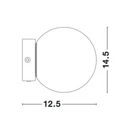 LUCES UBEDA LE42966 kinkiet LED 6W z włącznikiem