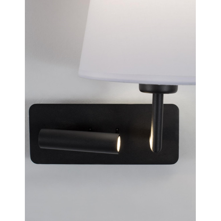 LUCES BIRUACA LE42969 czarny kinkiet LED do czytania 3W + E27