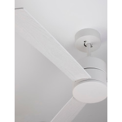 LUCES APIZACO LED ceiling fan white, black, brushed steel