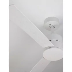 LUCES APIZACO LED ceiling fan white, black, brushed steel