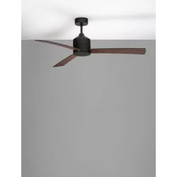 LUCES APIZACO LED ceiling fan white, black, brushed steel