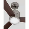 LUCES APIZACO LED ceiling fan white, black, brushed steel