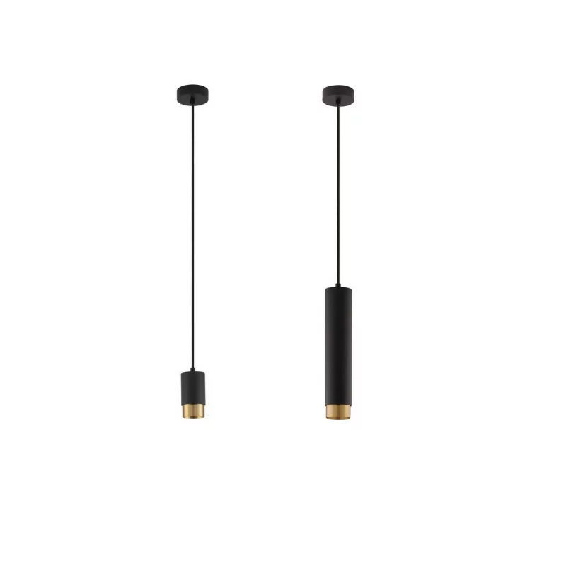 LUCES CAYES LE42621/2 hanging LED GU10 tube black and gold