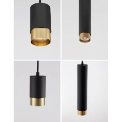 LUCES CAYES LE42621/2 hanging LED GU10 tube black and gold