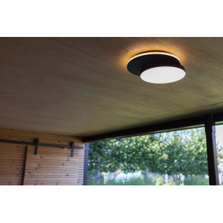 LUTEC GOLETA outdoor LED wall/ceiling lamp black IP44