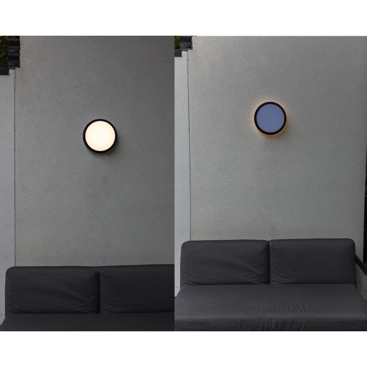 LUTEC GOLETA outdoor LED wall/ceiling lamp black IP44