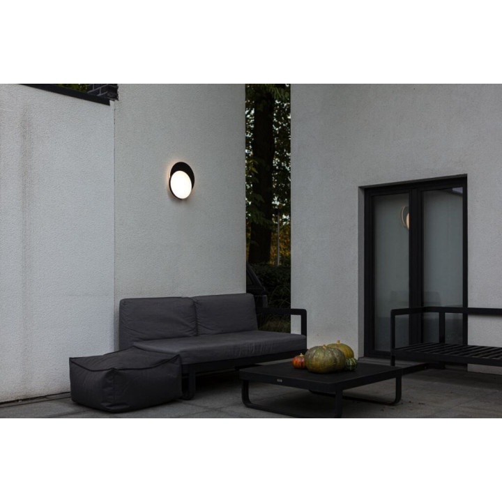 LUTEC GOLETA outdoor LED wall/ceiling lamp black IP44