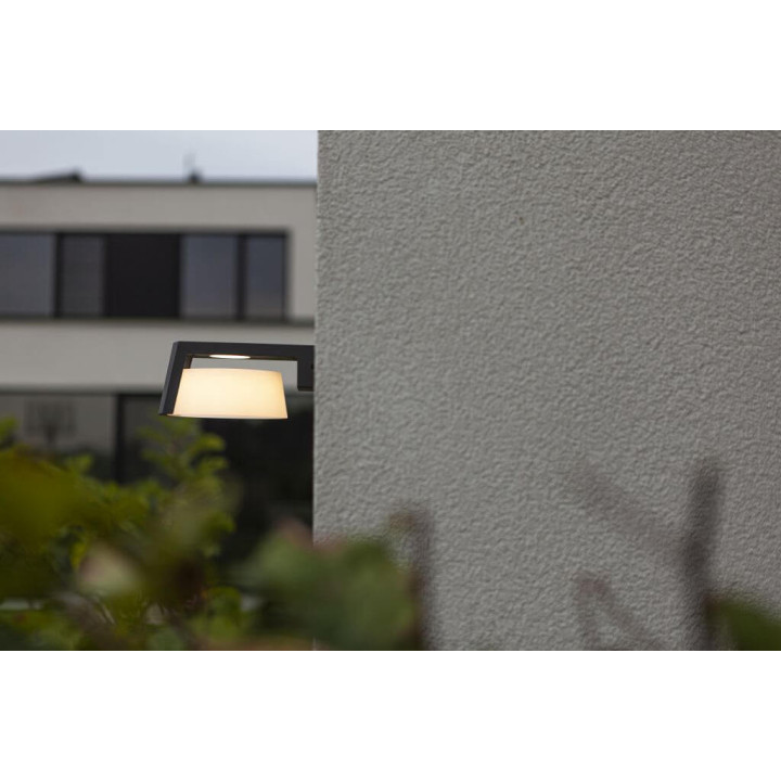 LUTEC MOON elegant outdoor wall lamp in dark gray LED 11W