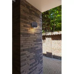 LUTEC CYPRES outdoor wall lamp dark grey