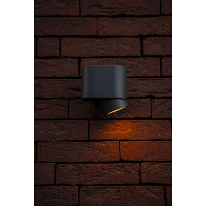 LUTEC CYPRES move outdoor wall lamp dark grey 1xGU10 IP44
