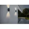 LUTEC CYPRES outdoor wall lamp IP44 dark gray 2xGU10