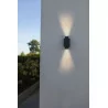 LUTEC CYPRES outdoor wall lamp IP44 dark gray 2xGU10