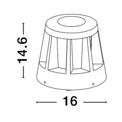 LUCES CAMPECHE LE71468 lampa zewnętrzna LED 8,2W IP54