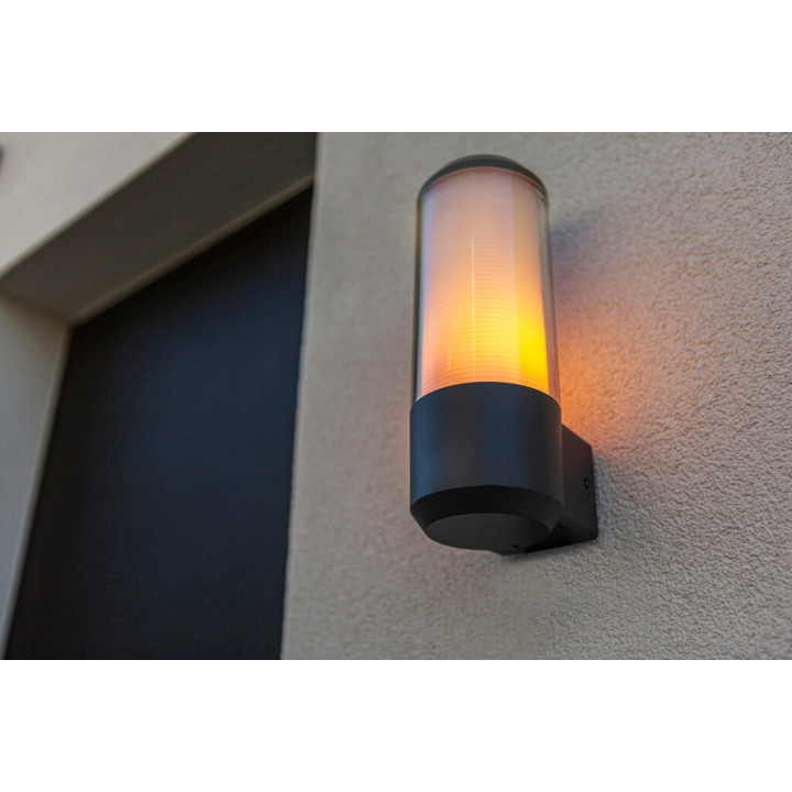 LUTEC HEROS outdoor wall lamp E27 dark gray