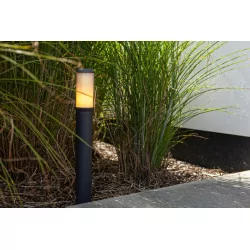 LUTEC HEROS outdoor garden pole 70cm IP44 dark grey