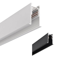 OXYLED MULTILINE recessed magnetic track with frame white, black