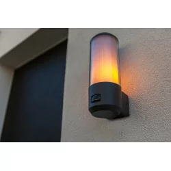 LUTEC HEROS Outdoor wall lamp with motion sensor