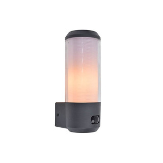 LUTEC HEROS Outdoor wall lamp with motion sensor dark grey E27