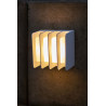 LUTEC GRIDY white outdoor LED wall lamp